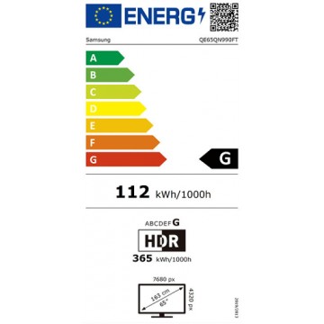 Samsung Smart Τηλεόραση 65" 8K UHD Neo QLED QN990F HDR (2025)